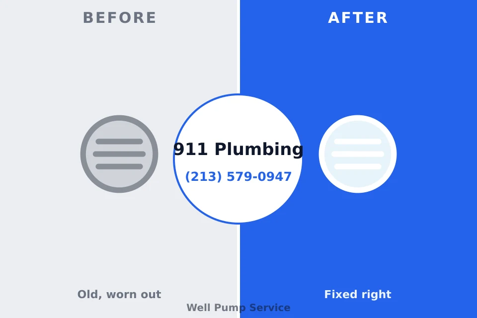 Before and after: plumbing repair Idylwood, VA